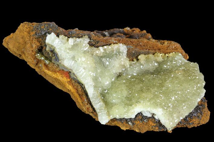 Gemmy, Yellow-Green Adamite Crystals - Durango, Mexico #88883